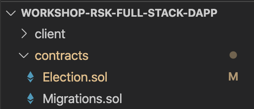 Rootstock Full Stack dApp - Election.sol